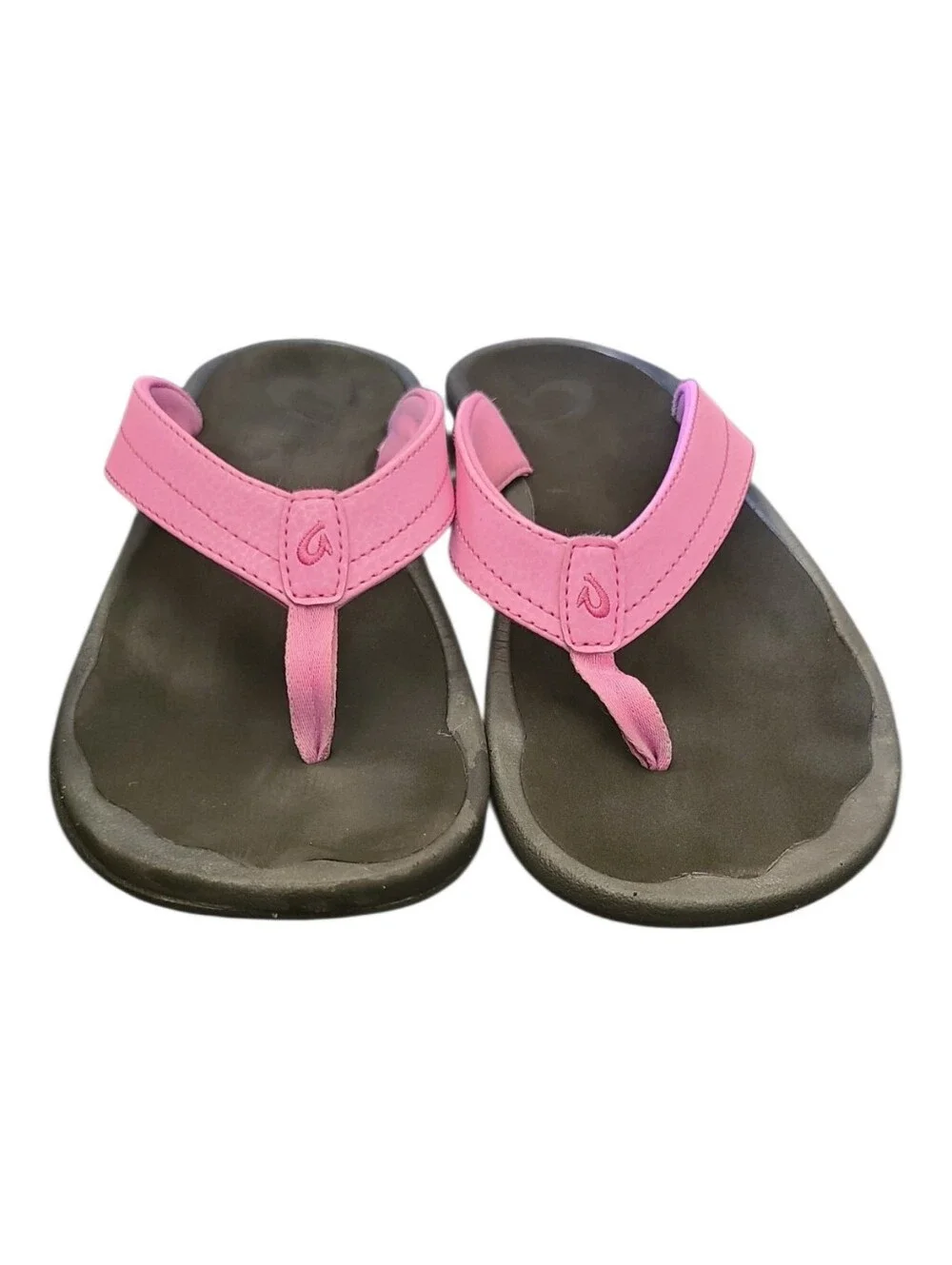 OluKai 'Ohana Beach Sandals Pink / Black Colorway Womens Size 9